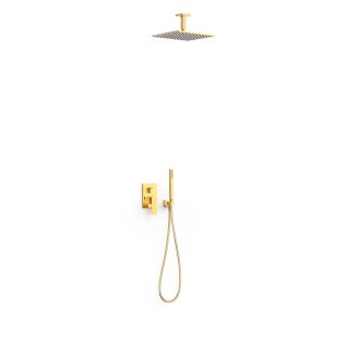 Tres Cuadro Exclusive, Unterputz Brauseset Rapid-Box, 24k Gold