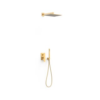 Tres Cuadro Exclusive, Unterputz Brauseset Rapid-Box, 24k Gold matt