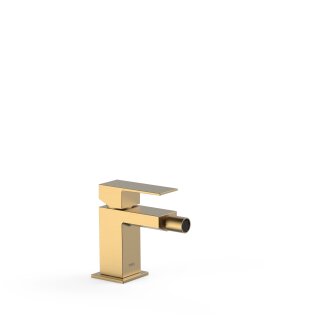 Tres Cuadro Exclusive, Einhebel Bidetmischer, 24k Gold matt