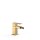 Tres Cuadro Exclusive, Einhebel Bidetmischer, 24k Gold matt