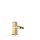 Tres Cuadro Exclusive, Einhebel Bidetmischer, 24k Gold matt