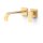 Tres Cuadro Exclusive, Einhebel Waschtischmischer UP, 24k Gold matt