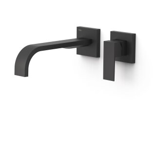 Tres Cuadro Exclusive, Einhebel Waschtischmischer UP, schwarz matt