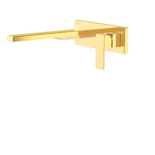 Tres Cuadro Exclusive, Einhebel Waschtischmischer UP, 24k Gold
