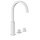 Tres Cuadro Exclusive, Zweigriff-Standarmatur, weiss matt