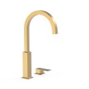 Tres Cuadro Exclusive, Einhebel Waschtischmischer, 24k...