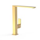 Tres Cuadro Exclusive, Einhebel Waschtischmischer, 24k Gold