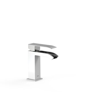 Tres Cuadro Exclusive, Einhebel Waschtischmischer, Weiss-chrom