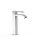 Tres Cuadro Exclusive, Einhebel Waschtischmischer, Weiss-chrom