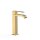 Tres Cuadro Exclusive, Einhebel Waschtischmischer, 24k Gold matt