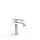 Tres Cuadro Exclusive, Einhebel Waschtischmischer, Weiss-chrom