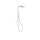 Tres Slim Exclusive, Thermostat-Brausebatterie, Weiss-chrom