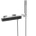 Tres Slim Exclusive, Thermostat Brausebatterie, Schwarz-chrom
