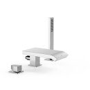 Tres Slim Exclusive, Einhebel Wannenrandbatterie, chrom