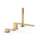 Tres Slim Exclusive, Einhebel Wannenrandbatterie, 24k...