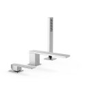 Tres Slim Exclusive, Einhebel Wannenrandbatterie, chrom