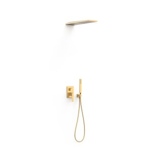 Tres Slim Exclusive, Unterputz Brauseset Rapid-Box, 24k Gold matt