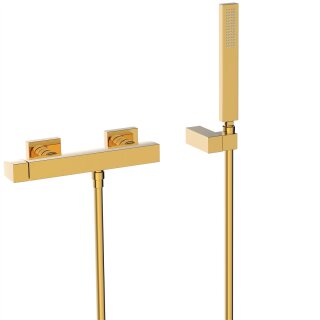 Tres Slim Exclusive, Einhebel Brausemischer, 24k Gold