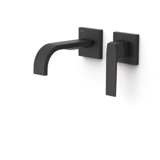 Tres Slim Exclusive, Einhebel Waschtischmischer UP, schwarz matt