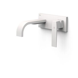 Tres Slim Exclusive, Einhebel Waschtischmischer UP, weiss matt
