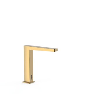 Tres Slim Exclusive, Elektronische Waschbeckenarmatur mit fester Wassertemperatur, 24k Gold matt