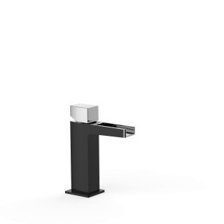 Tres Slim Exclusive, Einhebel Waschtischmischer, Schwarz-chrom