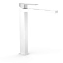 Tres Slim Exclusive, Einhebel Waschtischmischer, Weiss-chrom