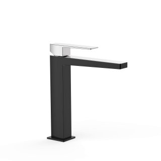 Tres Slim Exclusive, Einhebel Waschtischmischer, Schwarz-chrom