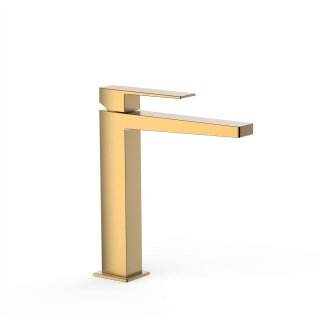 Tres Slim Exclusive, Einhebel Waschtischmischer, 24k Gold matt