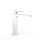 Tres Slim Exclusive, Einhebel Waschtischmischer, weiss matt