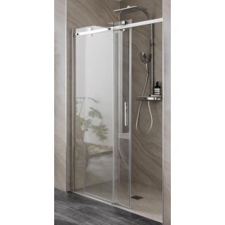HSK Premium Softcube Gleittür, 2-teilig für Nische, Sondermass, chromoptik