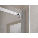 HSK Premium Softcube Gleittür, 2-teilig für Nische, Sondermass, chromoptik