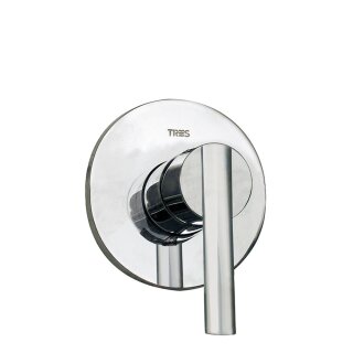 Tres Lex-Tres, Unterputz-Einhandmischer (1-Weg), chrom