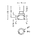 Tres Flat-Tres, Unterputzventil 3/4”, chrom