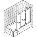 HSK Premium Softcube Badewannenaufsatz, 3-teilig