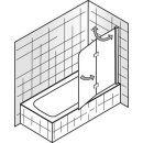 HSK Premium Softcube Badewannenaufsatz, 2-teilig
