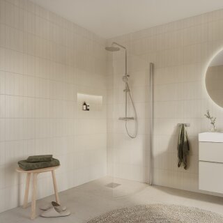 Euroshowers Wing - feste gebogene Seitenwand