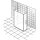 HSK Walk In Easy Comfort 2 Frontelement freistehend mit zwei Seitenteilen