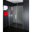 Euroshowers Line -Tür mit Seitenwand in Flucht