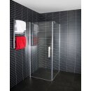 Euroshowers Square Tür mit Seitenwand Duschkabine