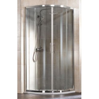 HSK Favorit Gleittür Runddusche mit gebogenen Scheiben
