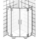 HSK K2 Fünfeckdusche 2 Drehtüren + 2 Seitenteile