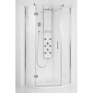 HSK Premium Softcube Fünfeckdusche, 3-teilig