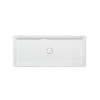 RepaBad Keramikwaschbecken Serie Cut 90/38, 900 x 380 x 120 mm (Aufsatzwaschtisch)
