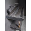 Forzalaqua Stein Waschbecken, BELLEZZA BLUESTONE MATT GESCHLIFFEN 120,5X51,5X9CM 0XØ36MM