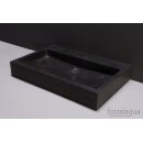 Forzalaqua Stein Waschbecken, PALERMO BLUESTONE MATT GESCHLIFFEN 80,5X51,5X9CM 0XØ36MM