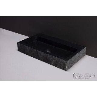 Forzalaqua Stein Waschbecken, TARANTO GRANIT GESPITZT 50X30X8CM