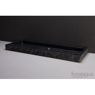 Forzalaqua Stein Waschbecken, PALERMO GRANIT GESPITZT 120,5X51,5X9CM