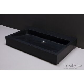 Forzalaqua Stein Waschbecken, PALERMO GRANIT MATT GESCHLIFFEN 80,5X51,5X9CM
