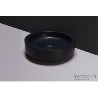 Forzalaqua Stein Waschbecken, VERONA GRANIT MATT GESCHLIFFEN Ø40X12CM